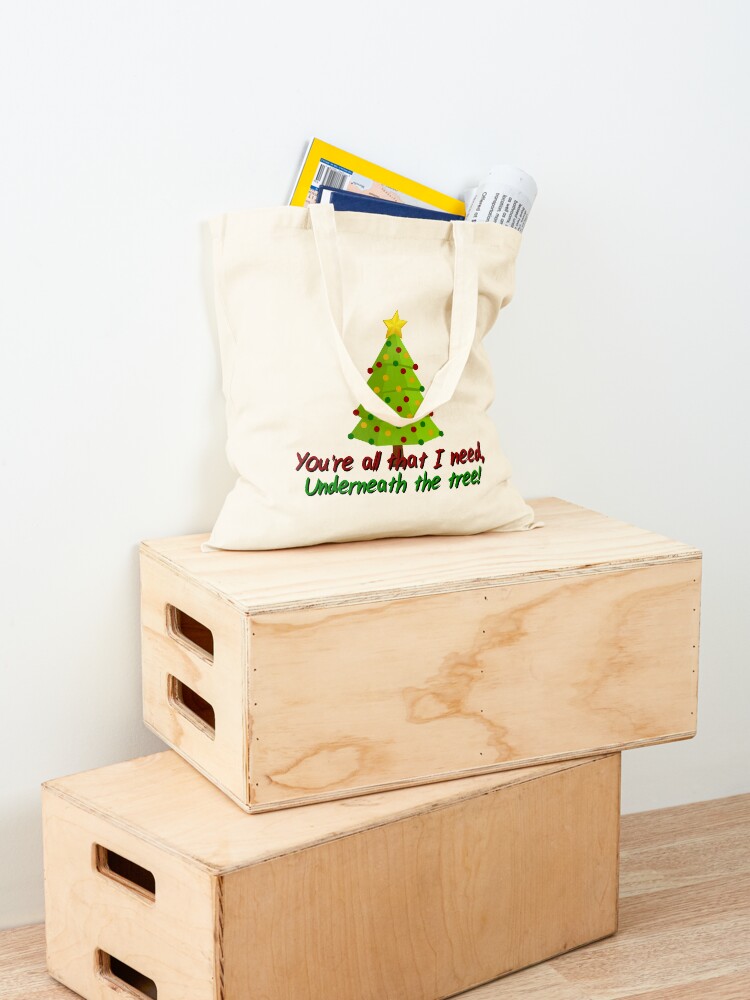 Alternate view of All I Need Underneath The Tree - Kelly Clarkson Christmas Design Tote Bag