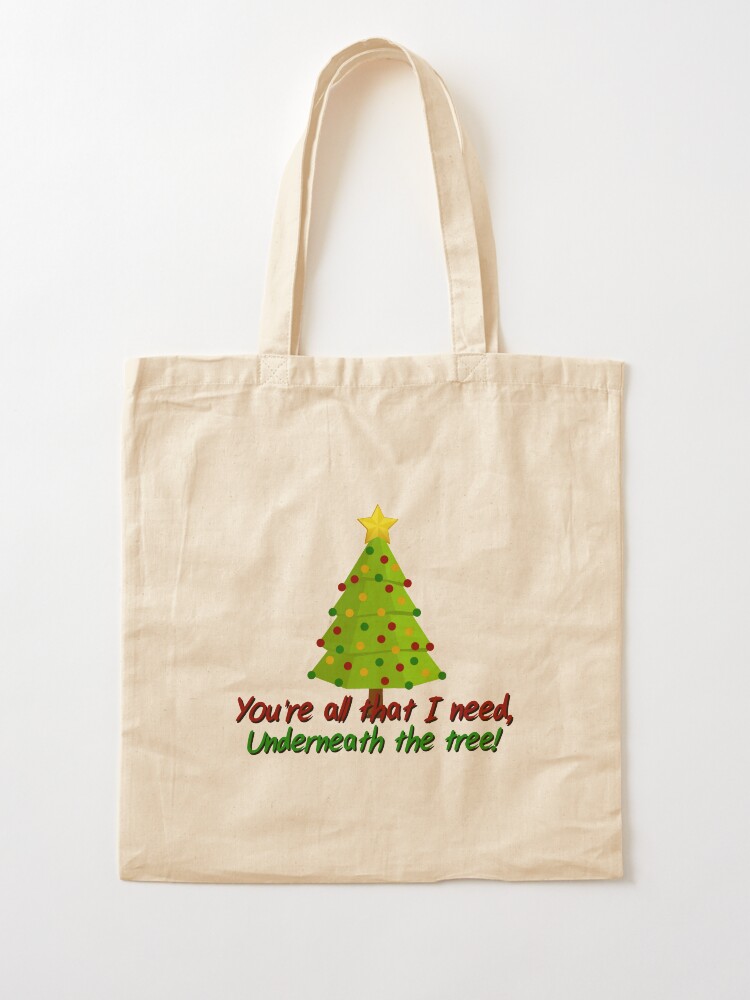 Alternate view of All I Need Underneath The Tree - Kelly Clarkson Christmas Design Tote Bag