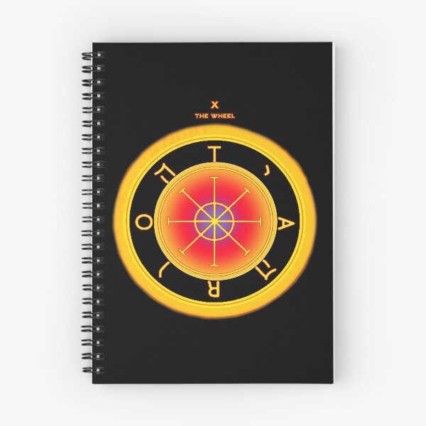 Item preview, The Wheel of Fortune - Major Arcana Tarot Card Yellow designed and sold by Coder-T.