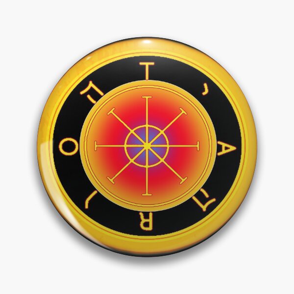 Item preview, The Wheel of Fortune - Major Arcana Tarot Card Yellow designed and sold by Coder-T.