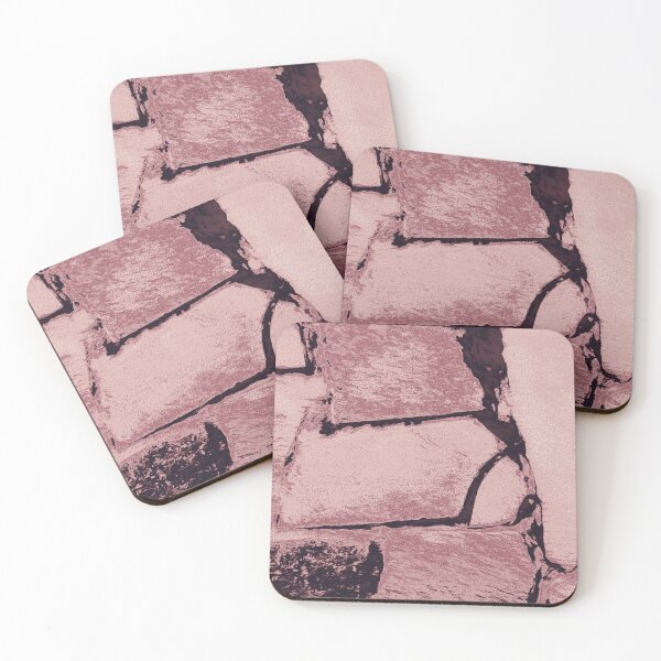 Item preview, Luxurious rose gold stone wall pattern designed and sold by SulkaCreative.