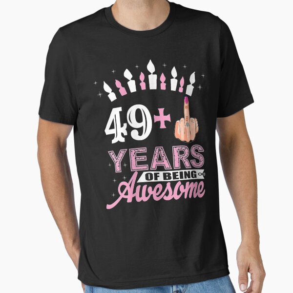 Item preview, Womens 50Th Idea I Am 49 Plus Middle Finger Christmas V-Neck designed and sold by MartinStudio.