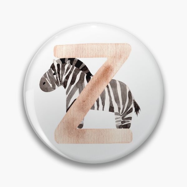 Item preview, Brown Watercolor Zebra Letter Z | Kids Alphabet designed and sold by SerendipityNow.