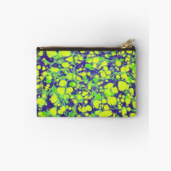 Item preview, navy blue and green coloured marbling art designed and sold by AybalaArtDesign.