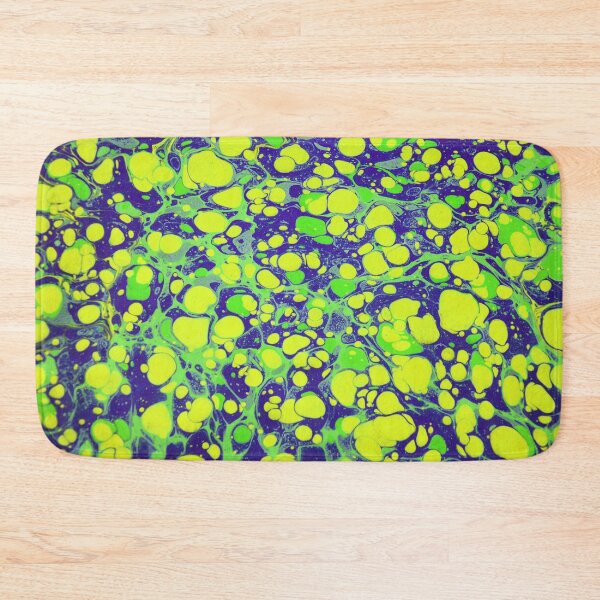 Item preview, navy blue and green coloured marbling art designed and sold by AybalaArtDesign.