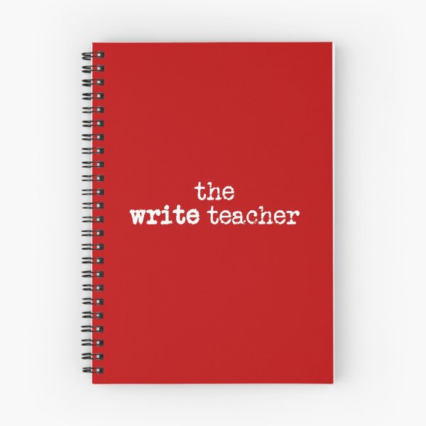 Item preview, the write teacher in white on red designed and sold by TeaRoseWriter.