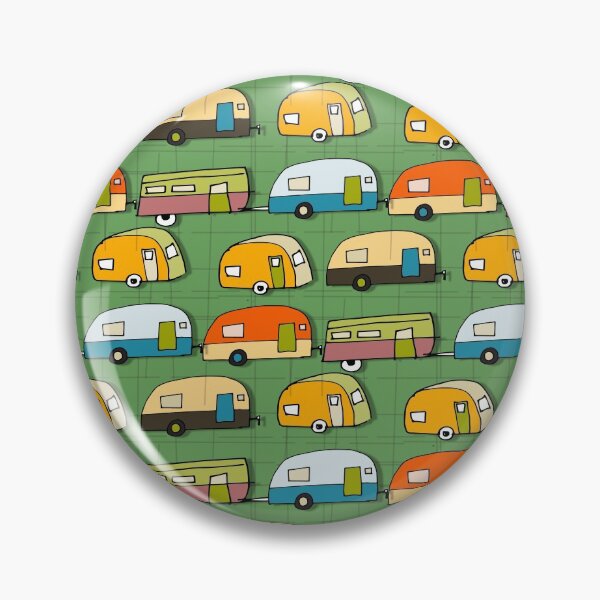 Artikelvorschau, Retro Campers Green #Midcenturymodern entworfen und verkauft von susycosta.