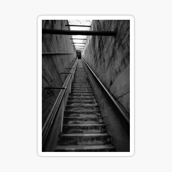 so many stairs Sticker