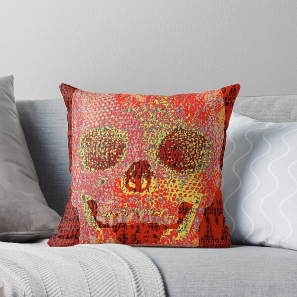 Item preview, pixilated skull 001 by #RootCat designed and sold by Grimm Land.