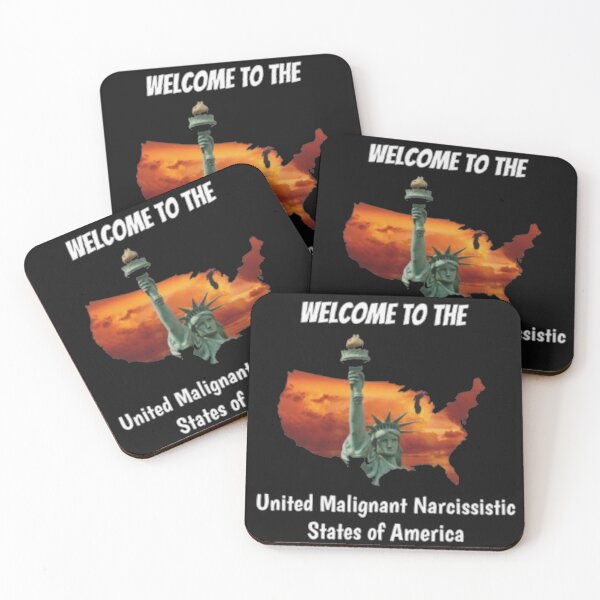 Item preview, Welcome to the United Malignant Narcissistic States of America Black Background designed and sold by ShajenDesigns.