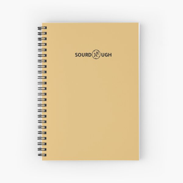 SOURDOUGH notebook Recipe design Spiral Notebook