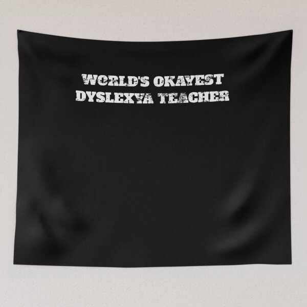 Item preview, Worlds okayest dyslexia teacher awareness Retro Vintage designed and sold by Jeangel97.