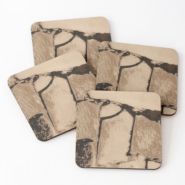 Item preview, Luxurious platinum gold stone wall pattern designed and sold by SulkaCreative.