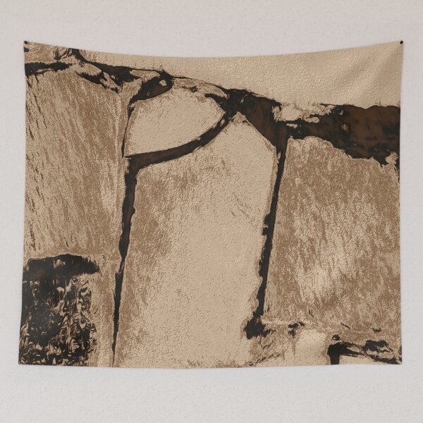 Item preview, Luxurious platinum gold stone wall pattern designed and sold by SulkaCreative.