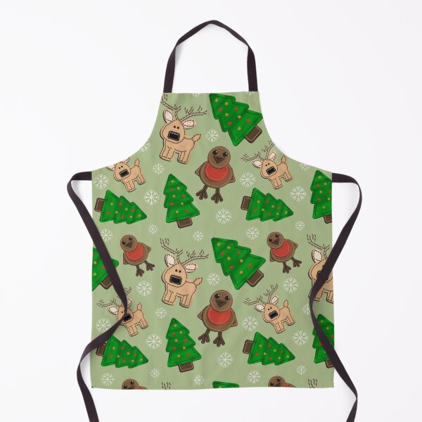 Item preview, Christmas Pattern of Reindeer, Tree, Robins and Snowflakes  designed and sold by Funful.