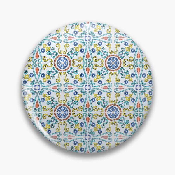 Item preview, Mediterranean Floral Ceramic Tiles designed and sold by GVibezPadel.