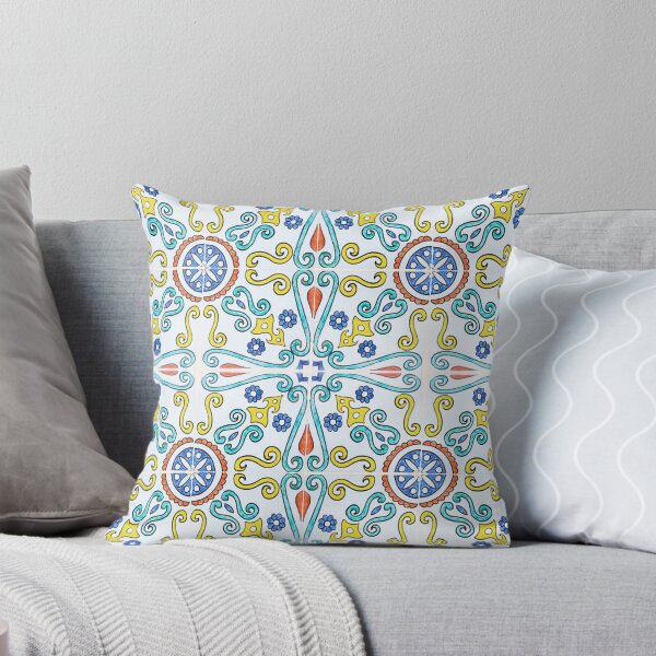 Item preview, Mediterranean Floral Ceramic Tiles designed and sold by GVibezPadel.
