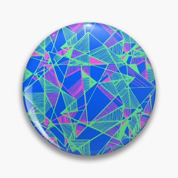 Item preview, Geometric Art abstract cool triangles blue  designed and sold by Carolina Salazar.
