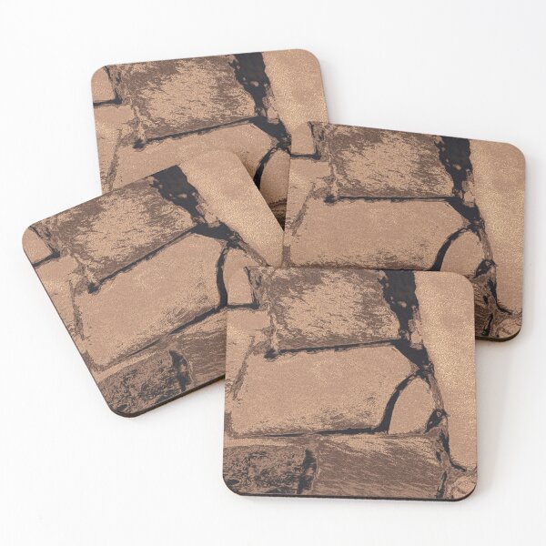 Item preview, Luxurious brown stone wall pattern designed and sold by SulkaCreative.