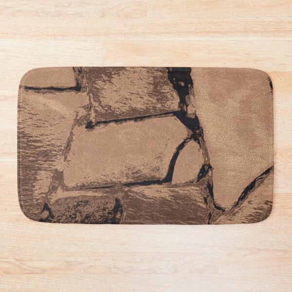 Item preview, Luxurious brown stone wall pattern designed and sold by SulkaCreative.