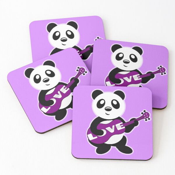 Item preview, Panda playing purple ukulele | Music lovers designed and sold by DeliriousSteve.