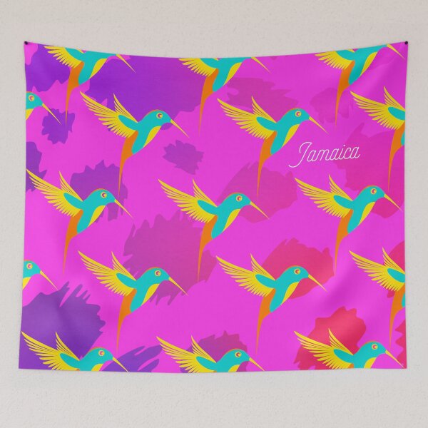 Item preview, Doctor Bird Hummingbird Jamaica's National Bird Pattern designed and sold by theMcNeils.