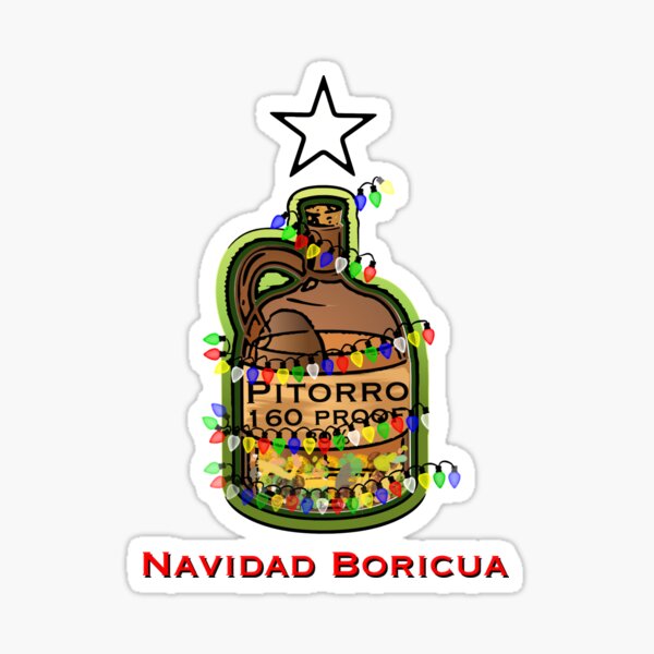 Puerto Rico Rum El Pitorro Mata Decal Sticker great for decorate Pitorro bottle