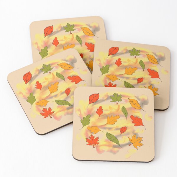 Item preview, Autumnal breezy leaf pattern  designed and sold by L1221e92.