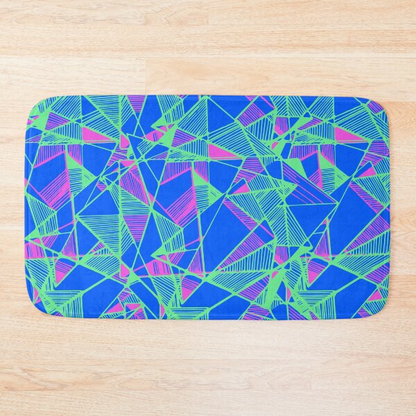 Item preview, Geometric Art abstract cool triangles blue  designed and sold by Carolina Salazar.