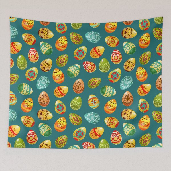 Item preview, Easter Eggs - Decorated Eggs - Green - Happy Easter Holiday  designed and sold by MrRoccoBlue.