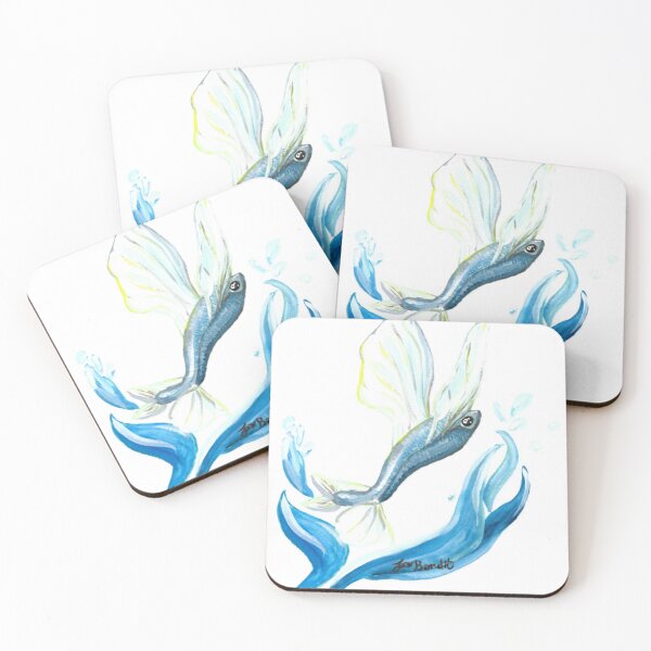 Item preview, Flying Fish illustration  designed and sold by FoxBanditArt.