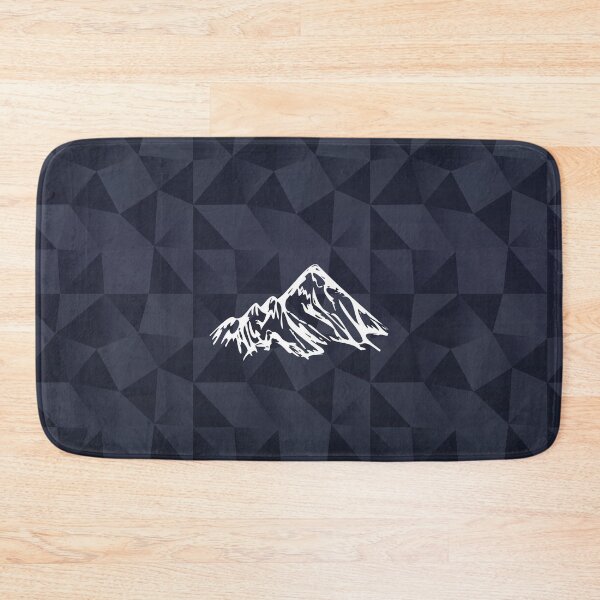 Item preview, White mountains with triangle pattern designed and sold by frangipaniarts.