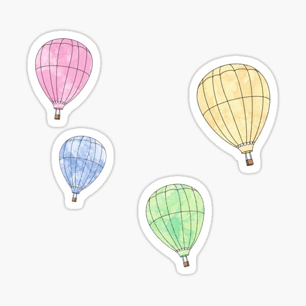 Item preview, Watercolor Hot Air Balloons designed and sold by GraceAug.