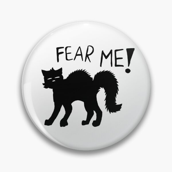 Item preview, Fear me! Black cat designed and sold by LilyCatt.