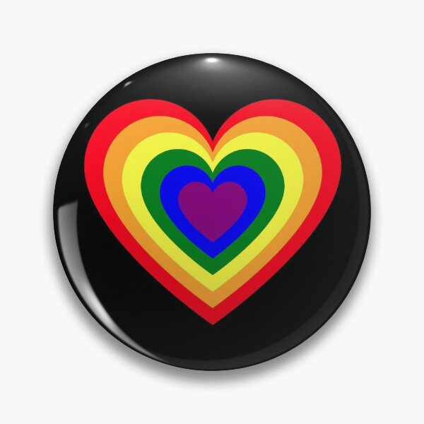 Item preview, Hearts in Rainbow Gay Flag designed and sold by InVisibleColors.