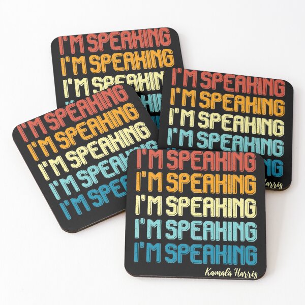 Item preview, IM SPEAKING Retro Sunset Colors Kamala Harris Im speaking Vp Debate designed and sold by Noahlaz.