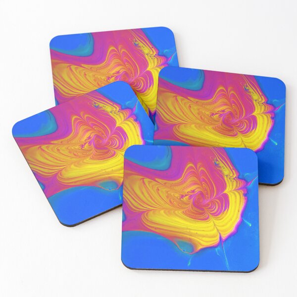 Item preview, Tropical Iridescent acrylic abstract painting designed and sold by Color Splash Gallery.