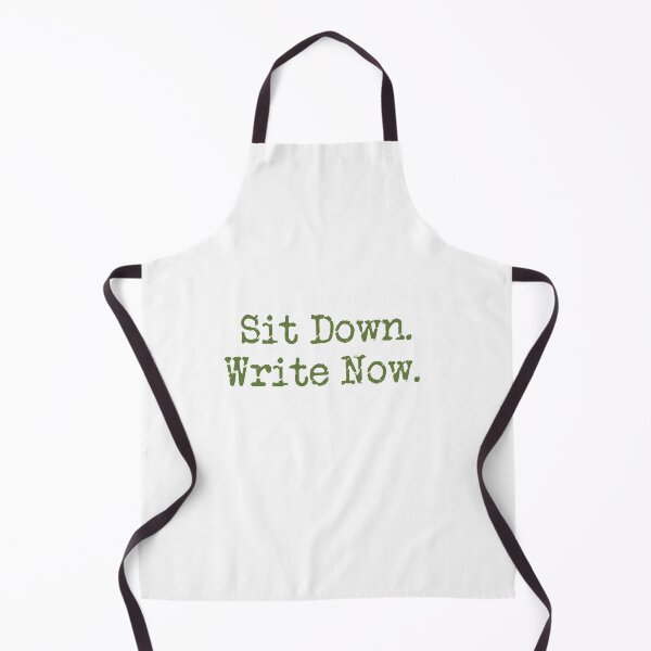 Item preview, Sit Down. Write Now. Military Green Type designed and sold by TeaRoseWriter.