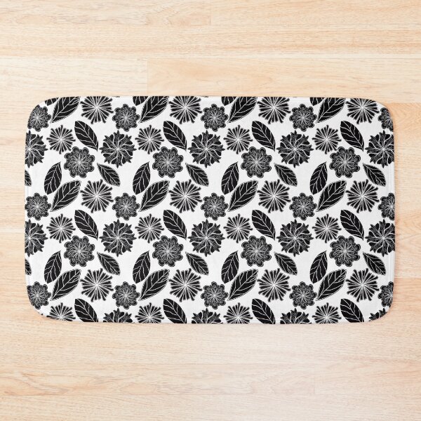 Item preview, Black And White Flower Pattern designed and sold by PlumGood.