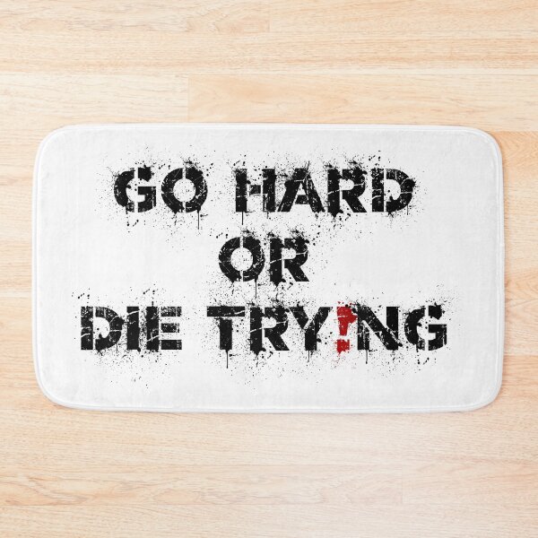 Item preview, GO HARD TRY HARD GYM MOTIVATION  designed and sold by Avva Creations.