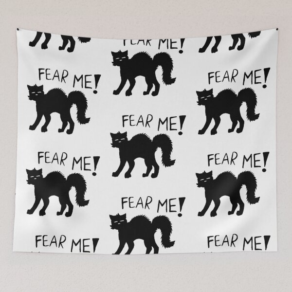 Item preview, Fear me! Black cat designed and sold by LilyCatt.
