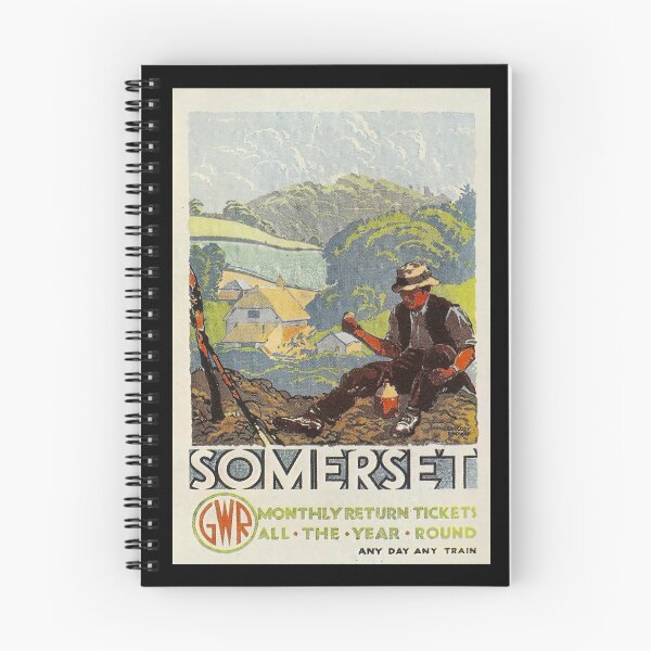 Item preview, Somerset retro poster designed and sold by CorasPosters.