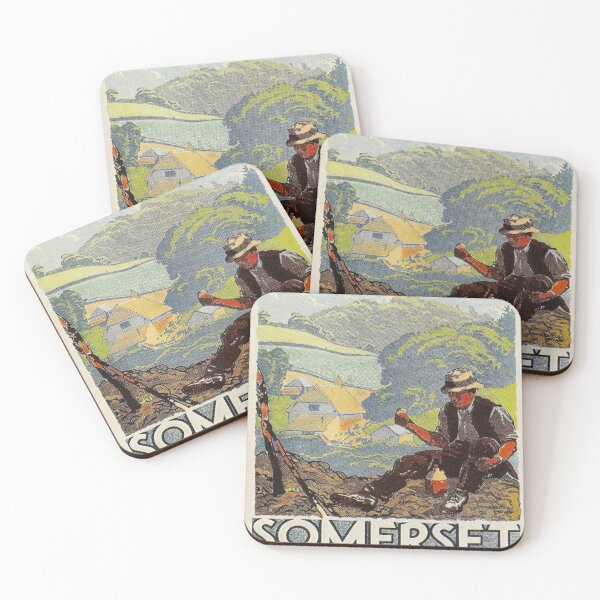 Item preview, Somerset retro poster designed and sold by CorasPosters.