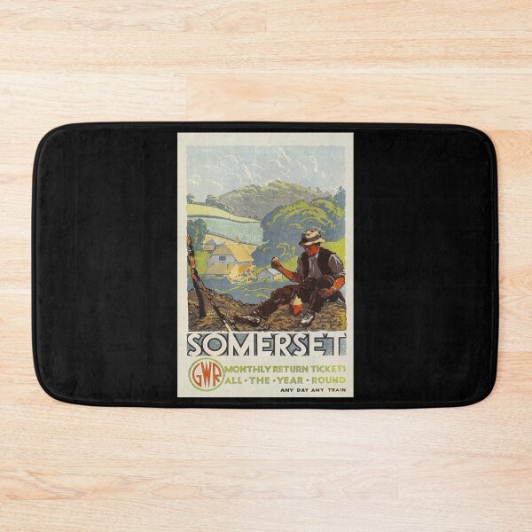Item preview, Somerset retro poster designed and sold by CorasPosters.