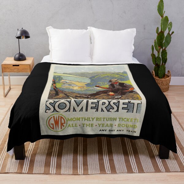 Item preview, Somerset retro poster designed and sold by CorasPosters.