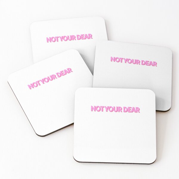 Item preview, Not Your Dear Pink Simple Sarcastic designed and sold by sharedipmemes.