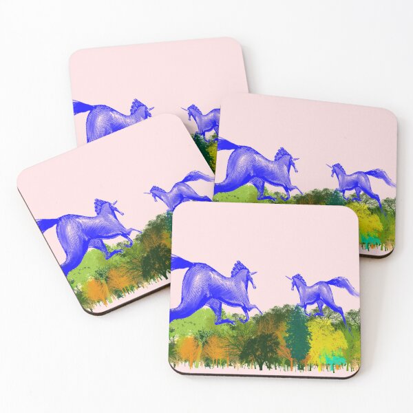 Item preview, Unicorne unleashed into a Halloween forest designed and sold by ovidiuboc.
