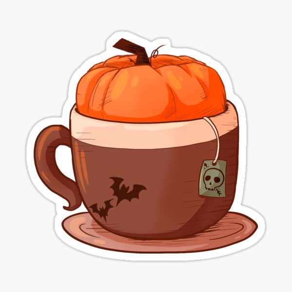 Pumpkin Spice Halloween Sticker by V5MT for iOS & Android