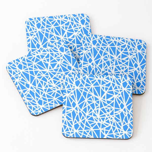 Item preview, Retro 90s Blue Throwback Line Textile designed and sold by SeaNympth.