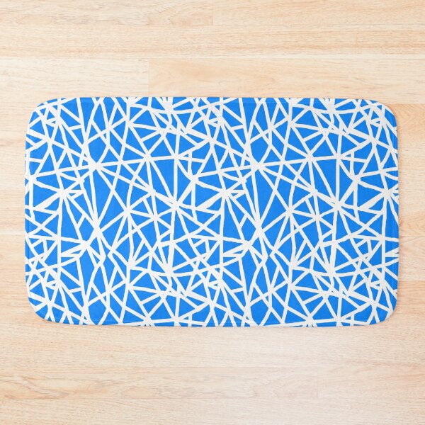 Item preview, Retro 90s Blue Throwback Line Textile designed and sold by SeaNympth.